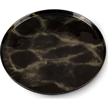 Talíř Dekorační talíř ADA 03 černý / zlatý