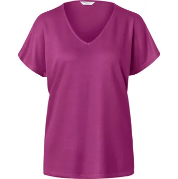 Pánské oblečení 703659 - Tchibo - Strukturované tričko - pro ženy - vel. XL 48/50 - barva: fialová