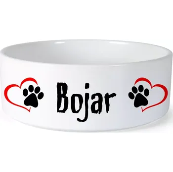 Miska pro psa Miska pro psa se jménem Bojar (Keramická miska na krmivo pro psy)