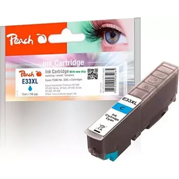 Peach T3362 alternativní cartridge 33XL modrá (7640169585265)