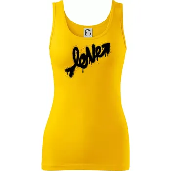 Dámské tričko Love sprej - Dámské tílko - XS ( Žlutá )