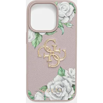 Pouzdro na mobilní telefon Obal na telefon Guess iPhone 16 Pro GUHCP16LPGROP4MU fialová 45X, vel. ONE SIZE