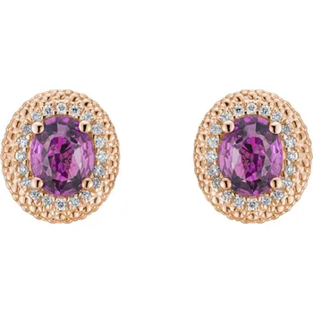 Náušnice Náušnice s diamanty a safírem Royal Sapphire