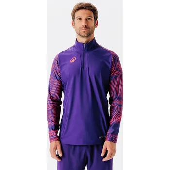 Dámská mikina KIPSTA Mikina s 1/2 zipem Viralto Wavy Club pro dospělé M FIALOVÁ|RŮŽOVÁ