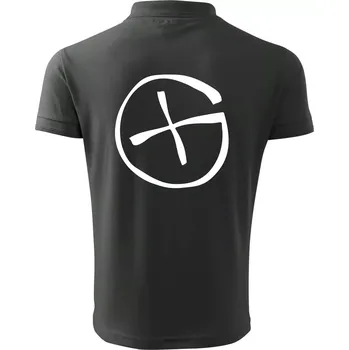 Pánská košile Geocachka - Polokošile pánská Pique Polo 203 - XL ( Tmavá břidlice (šedá se zeleným nádechem) )