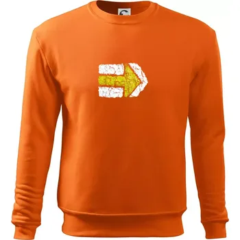 Pánská mikina Párová turistická značka žlutá - Mikina Essential pánská - 3XL ( Oranžová )