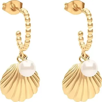 Náušnice Pozlacené náušnice Lilou Venus 254/28/KOL/PEB/PO zlatá GLD, vel. ONE SIZE