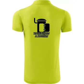 Pánská košile Nespěchat a kouřit - Polokošile Victory sportovní (dresovina) - 2XL ( Limetková )