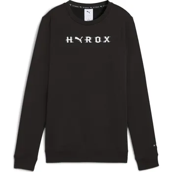 Dámská mikina PUMA Dámské běh rukáv fleece oversized Hyrox PUMA L ČERNÁ