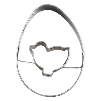 Velikonoční dekorace VYKRAJOVÁTKA VELIKONOČNÍ KUŘÁTKO 4-6CM NEREZ