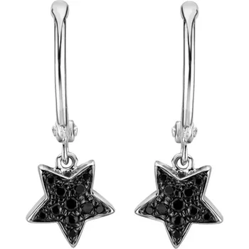 Náušnice Náušnice s černými diamanty Amazing Night