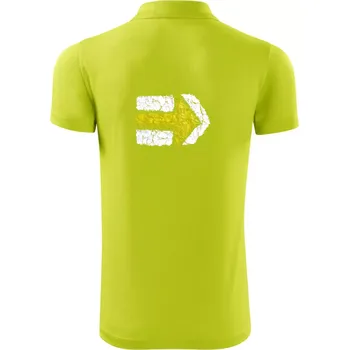 Pánská košile Párová turistická značka žlutá - Polokošile Victory sportovní (dresovina) - XL ( Limetková )