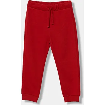 Dětská móda Dětské bavlněné tepláky United Colors of Benetton 3J70GF010.P.Season.9BYA červená 33X, vel. 82