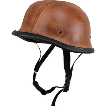 Helma na motorku Sodager Retro otevřená moto helma ADH-012 (Velikost: 3XL (65-66), Barva: hnědá)