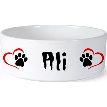 Miska pro psa Miska pro psa se jménem Ali (Keramická miska na krmivo pro psy)