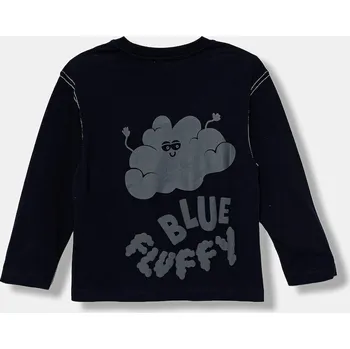 Chlapecké tričko Dětské bavlněné tričko s dlouhým rukávem United Colors of Benetton 3I1XG10KR.P.seasonal námořnická modř 59X, vel. 82