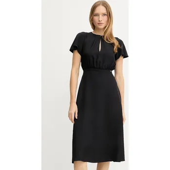 Dámské šaty Šaty Armani Exchange černá barva, midi, XW001025 AF16122 XW001025.AF16122 99X, vel. 34