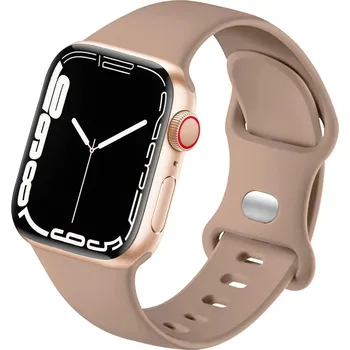 Příslušenství k chytrým hodinkám Sportovní Silikonový Řemínek HdanMole pro Apple Watch – Barva Ořech