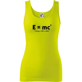 e = mc2 - coffee milk - Dámské tílko - S ( Limetková )