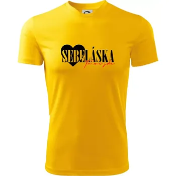 Pánské tričko Sebeláska ta mi jde - Pánské triko Fantasy sportovní (dresovina) - XL ( Žlutá )