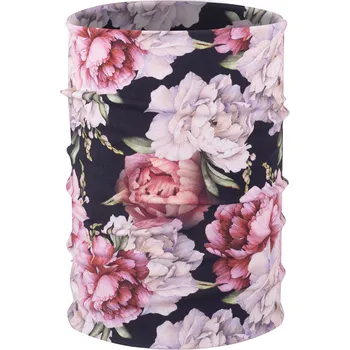 Nákrčník Ebbie Bavlněný nákrčník - PIVOŇKY NA ČERNÉ Velikost: dětský mini