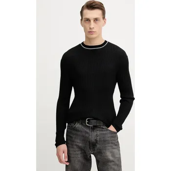 Pánský svetr Vlněný svetr Armani Exchange pánský, černá barva, XM000893 AF14007 XM000893.AF14007 99X, vel. S