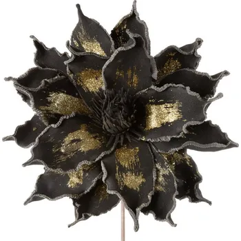 umělá květina Umělý květ FLORE 688 černý / zlatý (6 ks)
