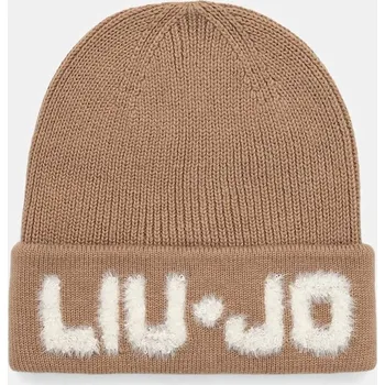 Čepice Čepice s vlnou Liu Jo hnědá barva, 2F5059.M0300 01A, vel. ONE SIZE