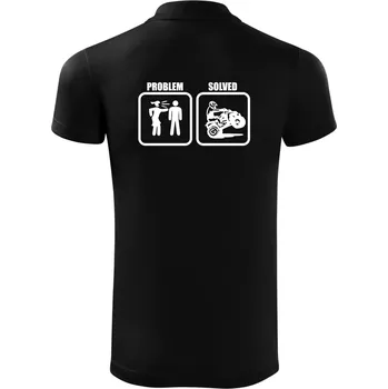 Pánská košile Problem quad / čtyřkolka - Polokošile Victory sportovní (dresovina) - L ( Černá )