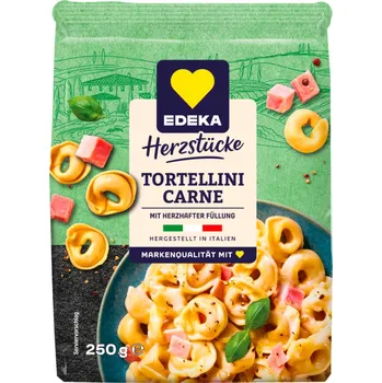 Edeka Tortellini Carne plněné taštičky se šunkou 250 g