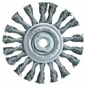 Příslušenství k brusce DeWALT Drátěný kartáč talířový s kroucenými uzly pro úhlové brusky, 115 mm (délka drátu 22 mm) DT3502