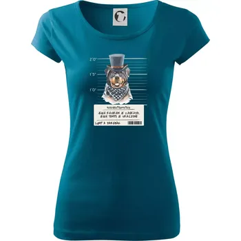 Lump a darebák rotvajler - Dámské triko Pure - M ( Petrolejová )