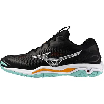 Pánská sálová obuv Pánská sálová obuv Mizuno Wave Stealth 6 Black/Tangelo/Ice Green EUR 45