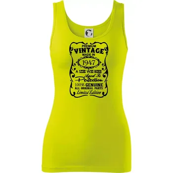 Dámské tričko Vintage Etiketa - 1947 - Dámské tílko - 2XL ( Limetková )