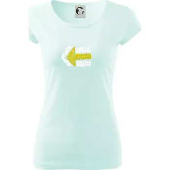 Dámské tričko Párová turistická značka žlutá - Dámské triko Pure - M ( Frost )