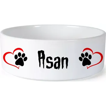 Miska pro psa Miska pro psa se jménem Asan (Keramická miska na krmivo pro psy)