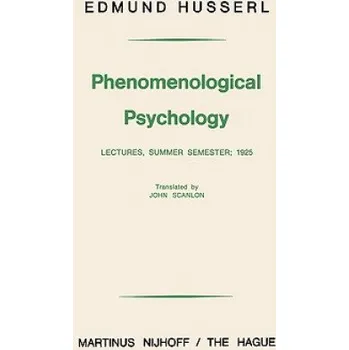 Cizojazyčná kniha Phenomenological Psychology (Edmund Husserl,John Scanlon)(Brožovaná)