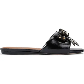 Dámské pantofle Kožené pantofle Kurt Geiger London Kensington Bow Flat Sandal 655705139.BLKCOMB černá 99X, EUR 38