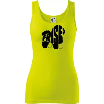 Dámské tričko Bišonek - fries nápis v těle - Dámské tílko - L ( Limetková )