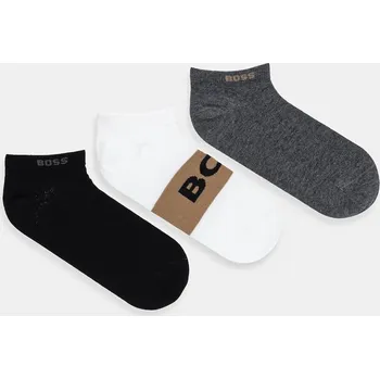 Pánské ponožky Kotníkové ponožky BOSS 3P AS Logo CC 3-pack 50543482 bílá 00F, vel. 39-42