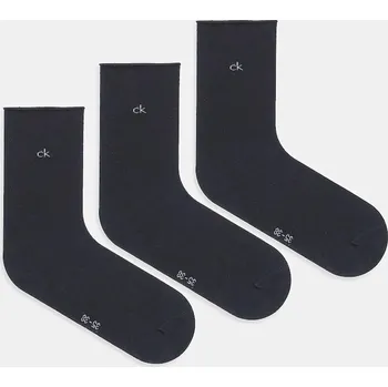 Pánské ponožky Ponožky Calvin Klein 3-pack černá barva, 701234368 99X, vel. 35/38