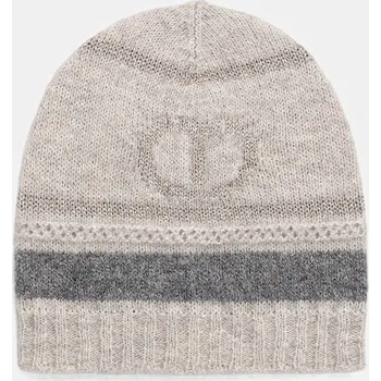 Čepice Čepice s vlnou Twinset 252TO5591 šedá 09A, vel. ONE SIZE