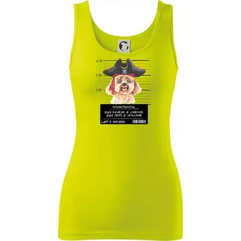 Lump a darebák pudl - Dámské tílko - S ( Limetková )