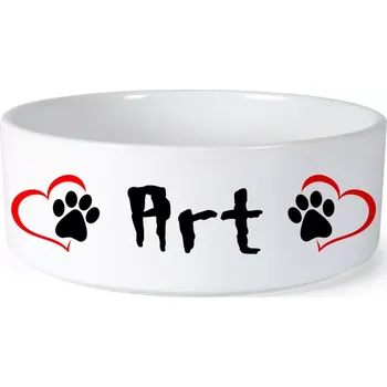 Miska pro psa Miska pro psa se jménem Art (Keramická miska na krmivo pro psy)