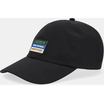 Kšiltovka Kšiltovka Lacoste černá barva, RK6047 99X, vel. ONE SIZE