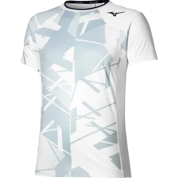 Pánské tričko Pánské tričko Mizuno Daybreakers Shadow Graphic SS Tee M White Gray XXL