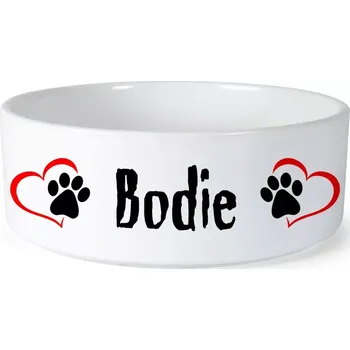 Miska pro psa Miska pro psa se jménem Bodie (Keramická miska na krmivo pro psy)