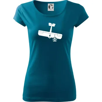 Dámské tričko RC letadlo - Dámské triko Pure - 3XL ( Petrolejová )