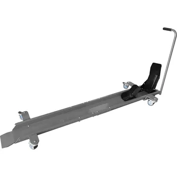 zvedák Pojízdný stojan pod motocykl (s fixací na přední kolo), q-tech (černá)