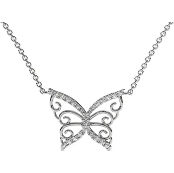 Náhrdelník Náhrdelník s diamanty Shiny Butterfly